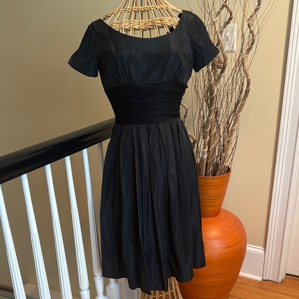 Vintage from about the 50’s   Black dress